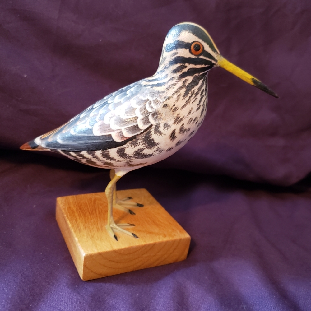 Wooden Snipe Bird Figure Artist from Argentina